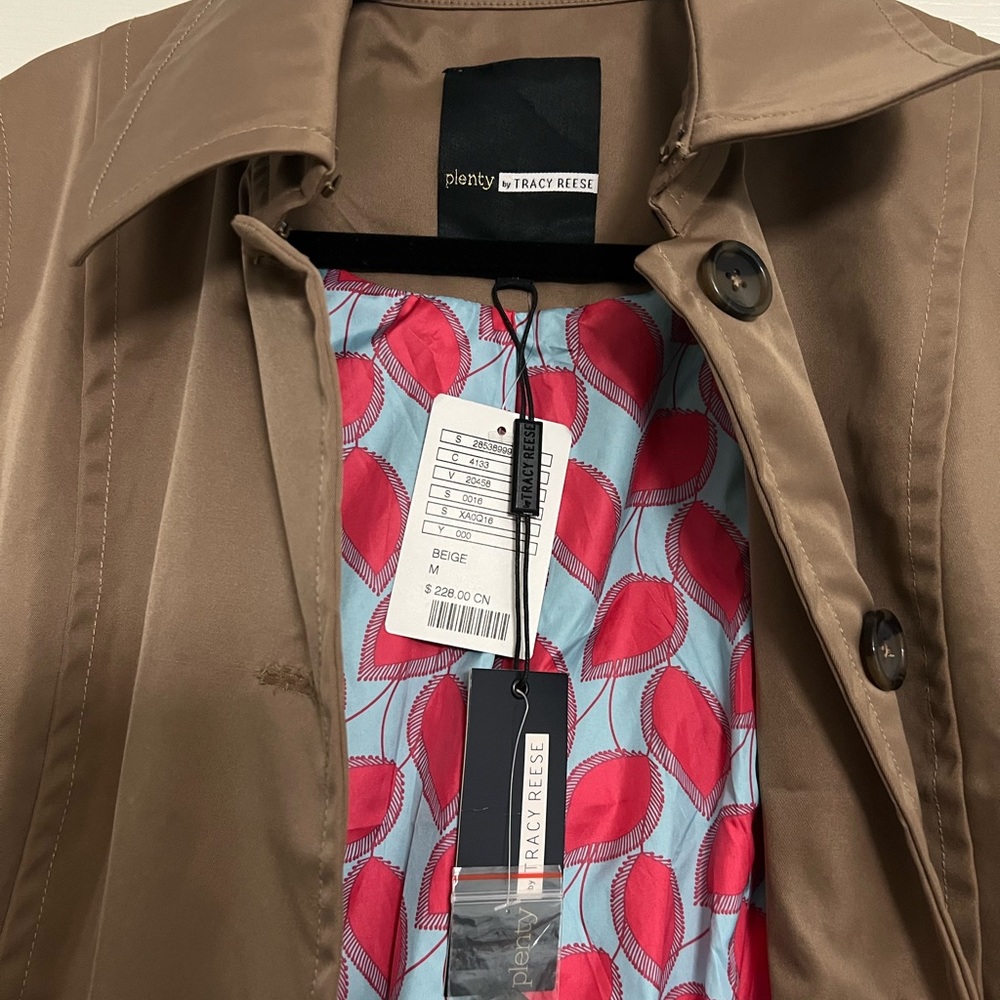 NWT Anthropologie Plenty by Tracy Reese Corin Trench Coat - Picture 6 of 10